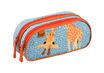 TROUSSE 2 COMPARTIMENTS Animascot par 8 - Girafe / Ours - 23x10x7 cm