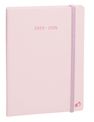 PLAN WEEK 1624 4C ML Pastel - Rose clair - 16x24 cm - avec élastique - Semainier - 16 mois de septembre à décembre