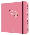 Agenda à élastique Tivoli - 1 semaine sur 2 pages - 16,5 x 16,5 cm - rose - Oberthur