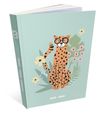Agenda RDC reliure brochée année scolaire BOUCHUT "Fun Cheetah" 1 jour /page 12 x 17 cm PEFC 70 %
