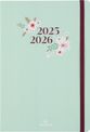 Agenda à élastique Tivoli - 1 semaine sur 2 pages - 17 x 24,5 cm - vert pastel - Oberthur