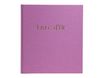 Exacompta POP'N CO - Livre d'or - 210 x 190 mm - 70 feuilles / 140 pages - papier blanc - couverture lilas - carton recouvert de papier, tissu