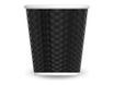 Les Artistes Timeless - Tasse en porcelaine nid d'abeille - 80 ml - noir