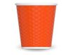 Les Artistes Timeless - Tasse en porcelaine nid d'abeille - 80 ml - orange