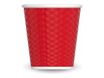 Les Artistes Timeless - Tasse en porcelaine nid d'abeille - 80 ml - rouge
