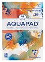 Clairefontaine - Aquapad - bloc encollé - A4 - 20 feuilles - 300g