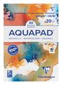 Clairefontaine - Aquapad - bloc encollé - A5 - 20 feuilles - 300g