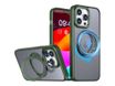 JAYM - Coque de protection pour téléphone portable - with rotating stand ring - compatibilité avec MagSafe - polyuréthanne thermoplastique (TPU) - vert