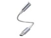 Force Power Lite - USB-C vers adaptateur de prise casque - 24 pin USB-C mâle pour mini-phone stereo 3.5 mm femelle - blanc - câble renforcé