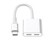 Force Power Lite - Casque/adaptateur de charge USB-C vers USB-C - 24 pin USB-C mâle pour 24 pin USB-C femelle - blanc
