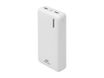 Riva Case Rivapower VA2572 - Banque d'alimentation - 20000 mAh - 74 Wh - 20 Watt - 3 A - QC 3.0, AFC, Huawei Fast Charge, PD 3.0 - 3 connecteurs de sortie (24 pin USB-C, 2 x USB de type A à 9 broches) - sur le câble : USB-C - blanc