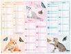 Oberthur C- Calendrier Chatons - 6 mois par page - 430 x 335 mm - daté