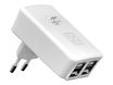 Mobility Lab Wall Charger - Chargeur secteur - 4 connecteurs de sortie (USB) - blanc