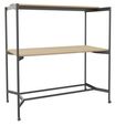 Table Coworking ELKI - L180 - plateau imitation chene clair - pied carbone