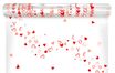 Polypro imprimé Blanc et rouge LOVE 0,80 x 120 m