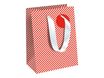 Clairefontaine - Sac cadeau - moyen - 21.5 cm x 10.2 cm x 25.3 cm - rouge