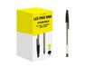 Les Prix Mini - 50 Stylos bille noir - pointe conique de 1 mm  