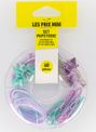 Les Prix Mini - Assortis 20 trombones, 15 elastiques, 20 punaises et 5 pinces