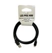 Cable USB 2.0 Type-A/lightning - 1,5 m - noir - LES PRIX MINI