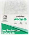 Bureau Vallée Recyclé - Lot de 50 Pochettes Perforées A4 Polypropylène 100% Recyclé - Lisses 5/100
