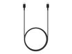 Samsung EP-DX310 - Câble USB - 24 pin USB-C (M) pour 24 pin USB-C (M) - USB 2.0 - 3 A - 1.8 m - USB Power Delivery (3A, 60W), Chargement super rapide jusqu'à 25 W - noir