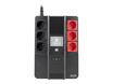 NGS Fortress Bunker - Onduleur - offline, AVR, 3 protected outputs, 3 bypass - 360 Watt - 600 VA - 7 Ah - connecteurs de sortie : 6 - noir