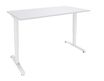 Bureau LEVEL - Bureau éléctrique - L120 - pied blanc - plateau Blanc perle