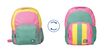mochila reversible - modelo bubblegum