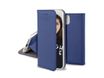 JAYM - Étui à rabat pour téléphone portable - magnétique - cuir artificiel - bleu