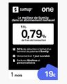 Carte dématérialisée Sumup - Abonnement 1 mois - 0,79% de frais de transaction