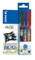 Pilot Frixion Ball ONE PIECE - Roller effaçable - 0,7 mm - noir bleu rouge