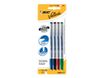 BIC VELLEDA 1721 - Pack de 4 marqueurs effaçables - pointe fine - couleurs assorties
