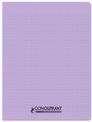 Conquérant Classique - Cahier polypro - 24 x 32 cm - 48 pages - grands carreaux (Seyes) - lilas