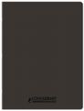 Conquérant Classique - Cahier polypro - 24 x 32 cm - 48 pages - grands carreaux (Seyes) - noir