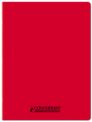 Conquérant Classique - Cahier polypro - 24 x 32 cm - 48 pages - petits carreaux (5x5 mm) - rouge