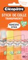 Cléopatre - Boite de 4 bâtons Pastel de colle TRANSPARENTE - Cléostick - Adhésive en 8g