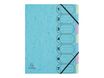 Exacompta Aquarel Harmonika - Classeur - extensible - 7 compartiments - pour A4 (210 x 297 mm) - à onglets - bleu pastel