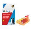 Cartouche compatible Canon CLI-521 - jaune - G&G
