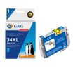 Cartouche compatible Epson 34XL Balle de golf - cyan - G&G