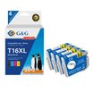 Cartouche compatible Epson 16XL Style plume - Pack de 4 - noir, cyan, magenta, jaune - G&G