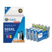 Cartouche compatible Epson 503XL Piments - Pack de 4 - noir, cyan, magenta, jaune - G&G