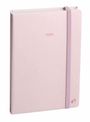 Agenda Année Civile  - AFFAIRES COLOR Multilingue - Couverture Pastel  avec élastique - Rose - 10x15 cm  - Semainier - 13 mois de décembre à décembre - Quo Vadis
