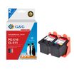 Cartouche remanufacturée Canon PG-510/CL-511 - Pack de 2 - noir, cyan, magenta, jaune - G&G