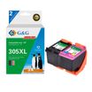 Cartouche remanufacturée HP 305 - Pack de 2 - noir, cyan, magenta, jaune - G&G