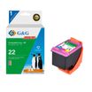 Cartouche remanufacturée HP 22 - cyan, magenta,jaune - G&G