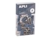 APLI Up North - Pince double clip - métal - bleu roi - pack de 15