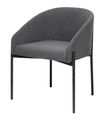 Fauteuil MILO - Tissu - anthracite