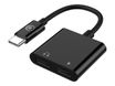 Bigben - Adaptateur USB - 24 pin USB-C (M) pour 24 pin USB-C (F) - USB Power Delivery (60W), alimentation USB + audio - noir