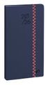 Agenda Année Civile - ITALNOTE B FR - Couverture Paco avec élastique - Bleu marine - 8,8x17 cm  Semainier - 12 mois et 1/2 de mi-décembre à décembre - Quo Vadis