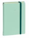 Agenda Année Civile - DAILY 21 PRESTIGE fas Multilingue - Couverture Silk avec élastique - Vert d'eau - 13x21 cm  Journalier - 12 mois de de janvier à décembre - Quo Vadis